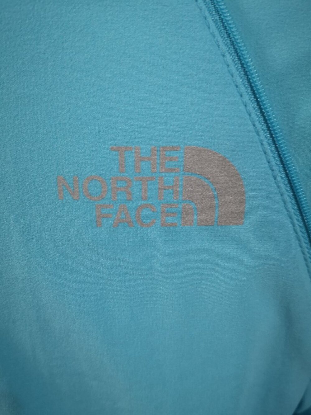 The North Face Ladies Size Large Turquoise Removable Sleeves Full Zip Jacket - Picture 10 of 15